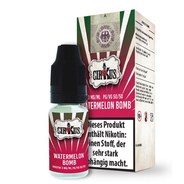 Watermelon Bomb Liquid Authentic CirKus 3 mg/ml