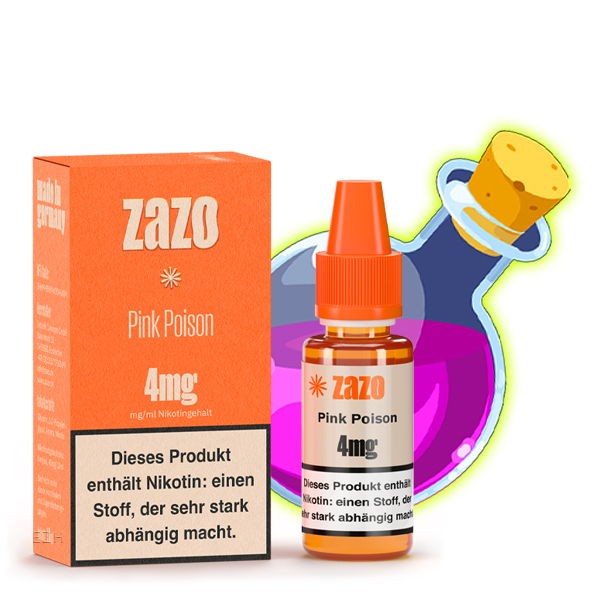 Pink Poison Fruchtmix Liquid Zazo 4 mg/ml