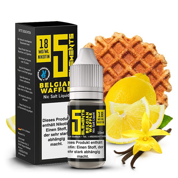 Belgian Waffle Nikotinsalz Liquid 5 Elements
