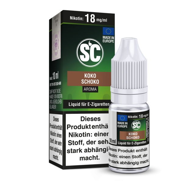 Kokos Schokolade SC Liquid Beispielbild 18 mg/ml