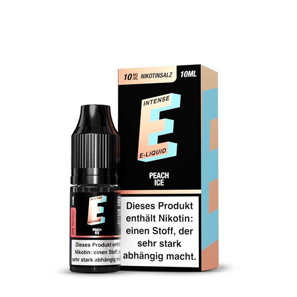 Peach Ice Nikotinsalz Liquid The Vaping Expert E-Intense 10 mg/ml