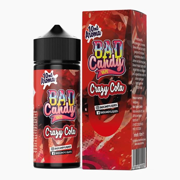 Crazy Cola Longfill Aroma Bad Candy Flasche Verpackung