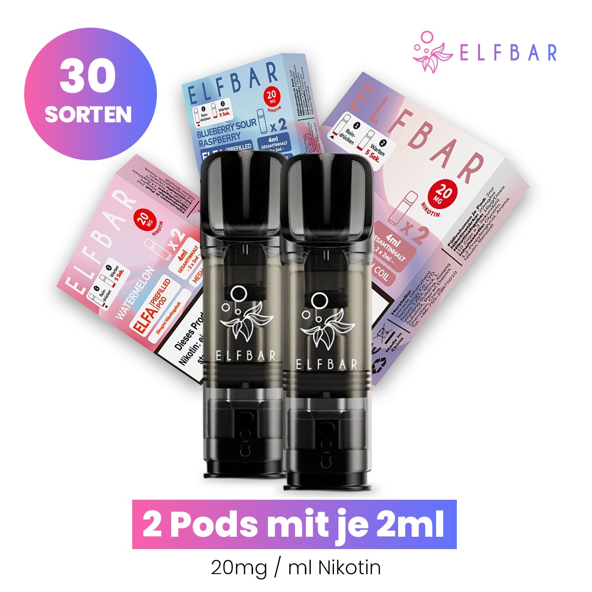 elfbar pods geschmäcke ELFA – Alle Sorten kaufen Battery elf bar pods nachfüllen Geschmack:Blue Razz Lemonade Nikotinfrei 20mg Strawberry Ice Liquid
