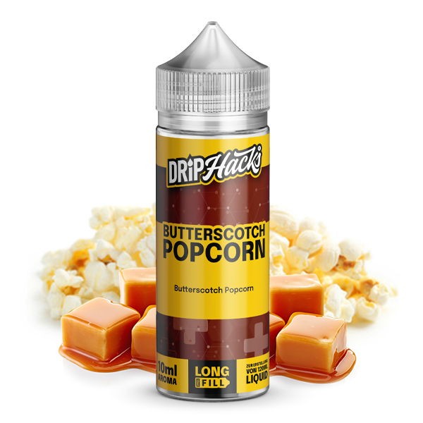 Butterscotch Popcorn Longfill Aroma Drip Hacks Geschmack