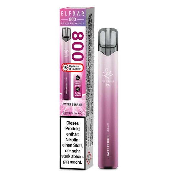 Elf Bar 800 Vape Einweg E-Zigarette Sweet Berries