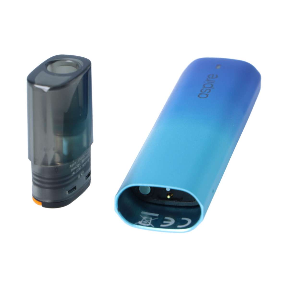 Aspire Vilter E-Zigarette Set – 450 MAh, 2 Ml Tank, Mit Zugautomatik & Papierfiltern (Farbe: Rot)
