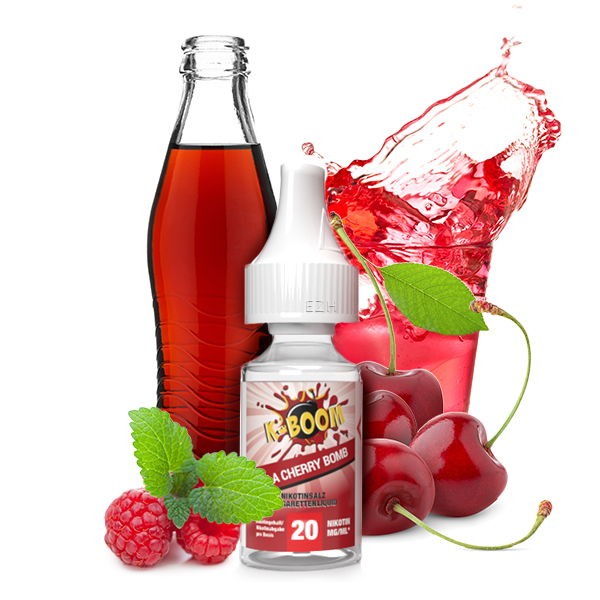 Cola Cherry Bomb Nikotinsalz Liquid K-Boom