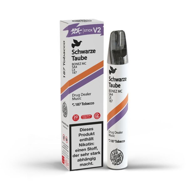 187 Strassenbande Einweg E-Zigarette V2 Schwarze Taube Verpackung