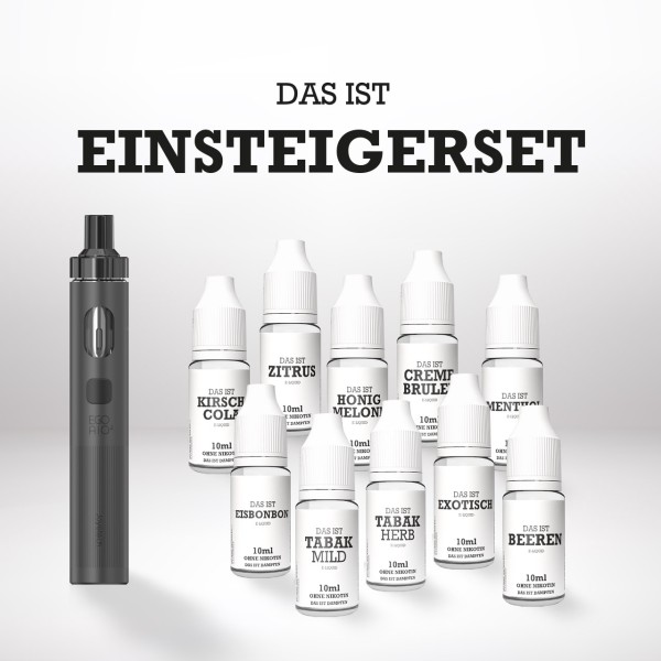 Einsteigerset Pen Style E-Zigarette & Liquid