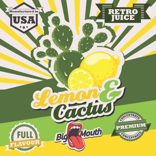 Lemon & Cactus Aroma Retro Juice Big Mouth