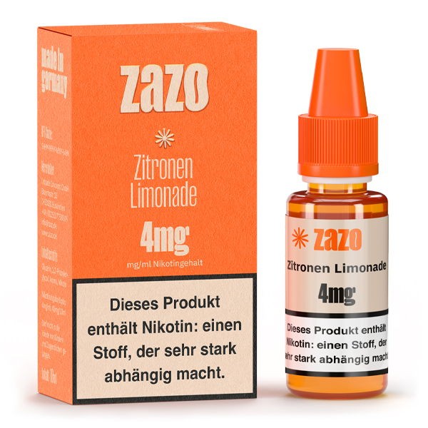 Zitronen Limonade Liquid Zazo Neo 4 mg/ml Verpackung