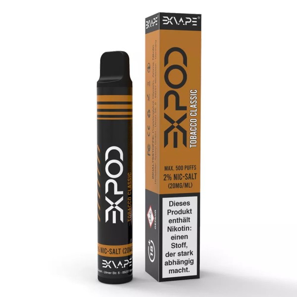 eXvape Expod Disposable E-Zigarette Tobacco Classic