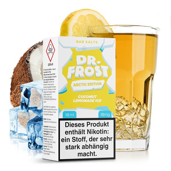 Dr. Frost Arctic Edition Coconut Lemonade Ice Nikotinsalz Liquid 10 mg/ml Geschmack