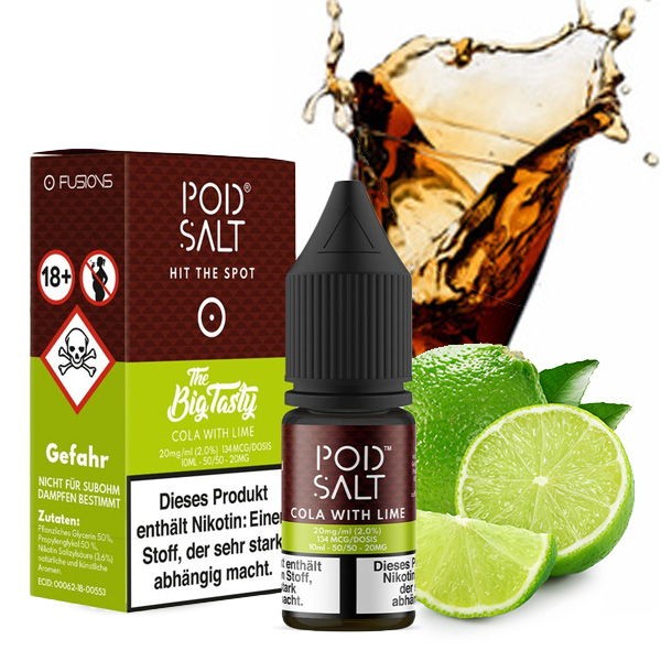 Cola with Lime - Big Tasty - Nikotinsalz Liquid Pod Salt Fusion