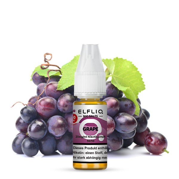 Grape Nikotinsalz Liquid Elfliq by Elfbar 20 mg/ml Geschmack