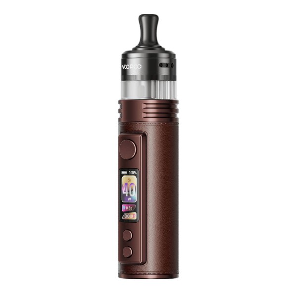 Voopoo Drag H40 Pro E-Zigarette Beispiel Display Cocoa Red