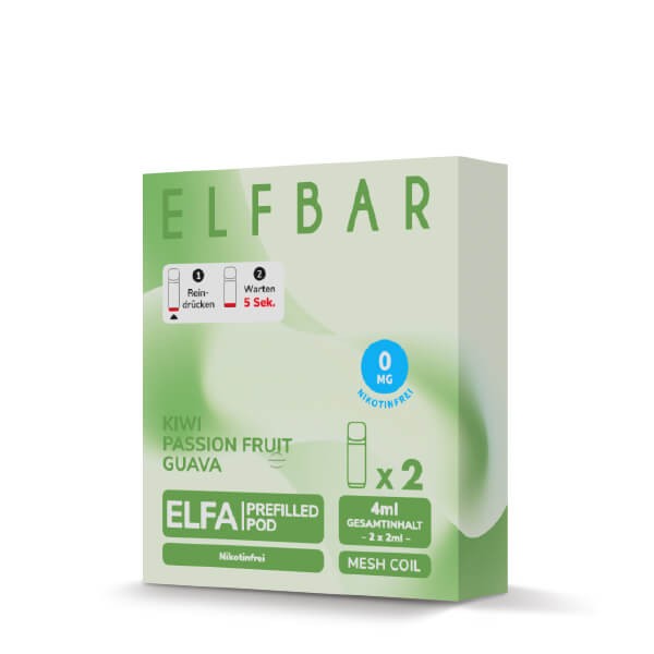 Elfbar Elfa Kiwi Passion Fruit Guava 0mg