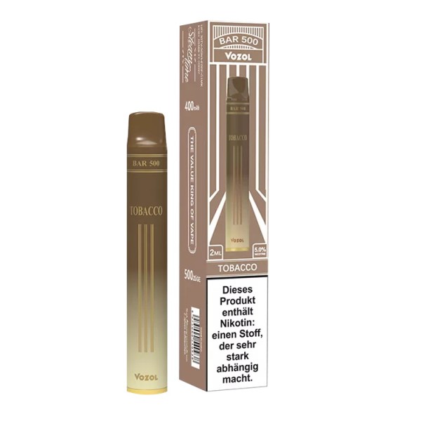 Vozol Bar 500 Disposable Einweg E-Zigarette Tobacco