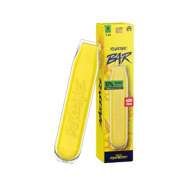 Revoltage Bar Disposable Einweg E-Zigarette Yellow Raspberry Nikotinfrei