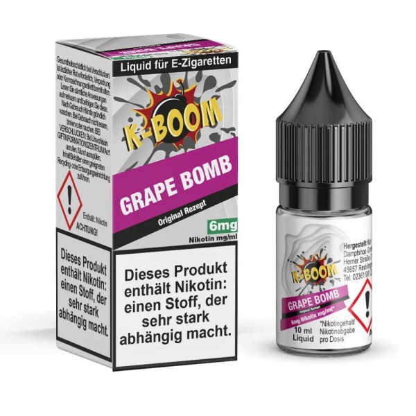 Grape Bomb Liquid K-Boom 6 mg/ml