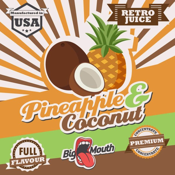 Pineapple & Coconut Aroma Retro Juice Big Mouth