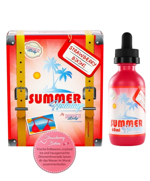 Strawberry Bikini Liquid Summer Holidays DINNER Lady