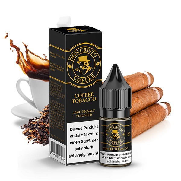 Coffee Tobacco Nikotinsalz Liquid Don Cristo 10mg Geschmack