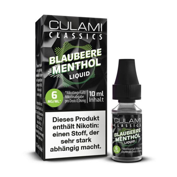 Blaubeere Menthol Liquid Culami 6 mg/ml
