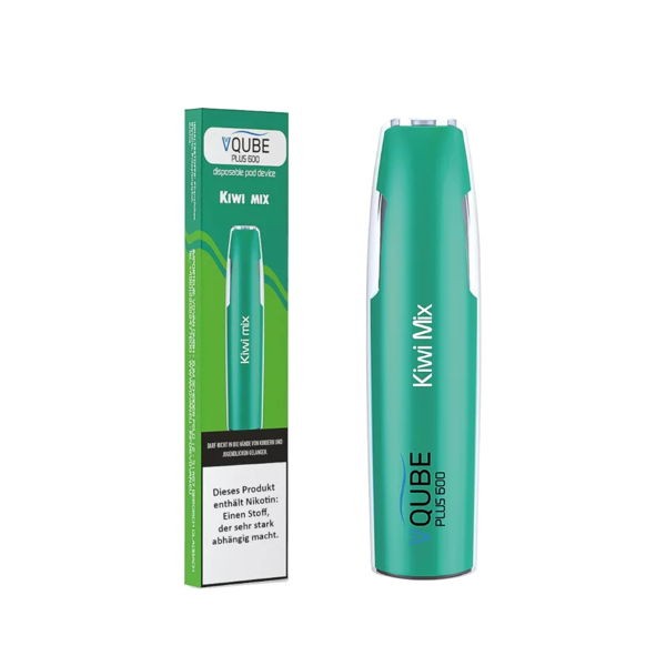 VQube Plus600 Einweg E-Zigarette Kiwi Mix 16 mg/ml