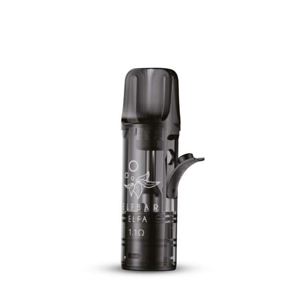 vape pods elf bar ElfBar ELFA 500mAh 2ml Prefilled Pod System Kit Schwarz