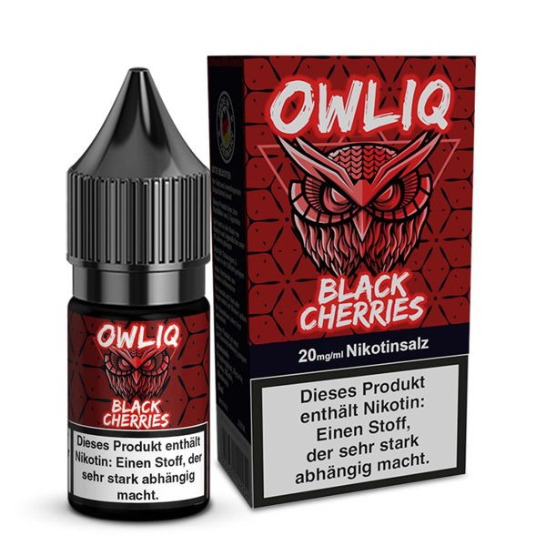 Black Cherries Nikotinsalz Liquid OWLIQ 10ml 20mg/ml