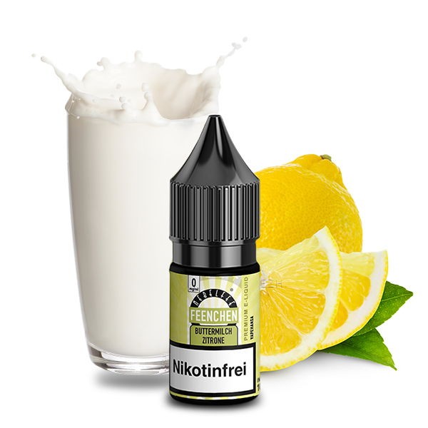 Buttermilch Zitrone Feenchen Nikotinsalz Liquid Nebelfee 0 mg/ml Geschmack