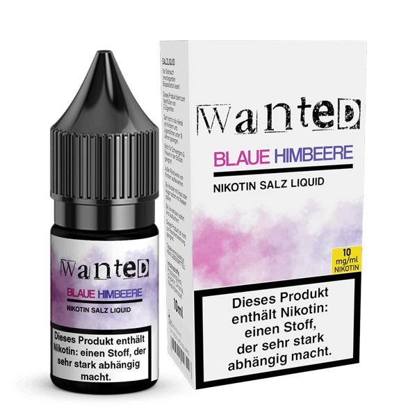 Blaue Himbeere Nikotinsalz Liquid Wanted 10 mg/ml