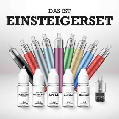 vape einsteiger set Einsteigerset Pen Style E-Zigarette & Liquid