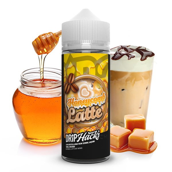 Honeycomb Latte Longfill Aroma Drip Hacks Geschmack