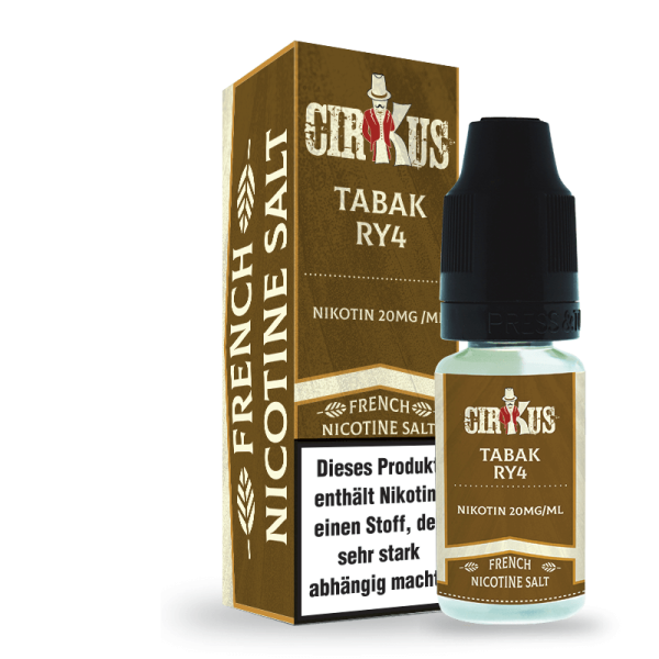 Tabak RY4 Nikotin Salz Liquid Authentic CirKus