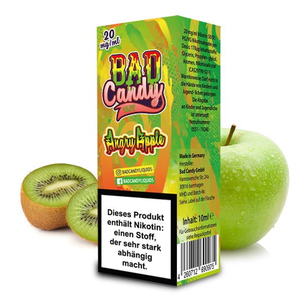 Angry Apple Nikotinsalz Liquid Bad Candy Geschmack