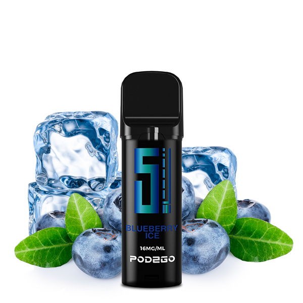 Blueberry Ice Prefilled Pod 5EL Pod2Go 16 mg/ml