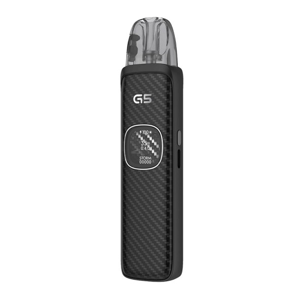Uwell Caliburn G5 E-Zigarette Black Carbon Beispiel Display