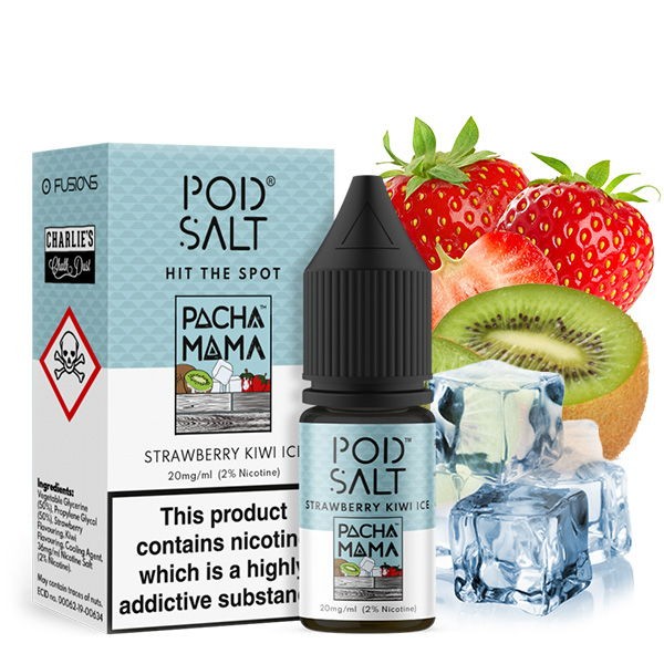 Pacha Mama Strawberry Kiwi Ice Liquid Pod Salt Fusion