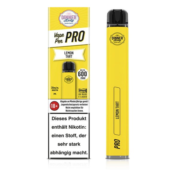 Dinner Lady Vape Pen Pro Disposable Lemon Tart