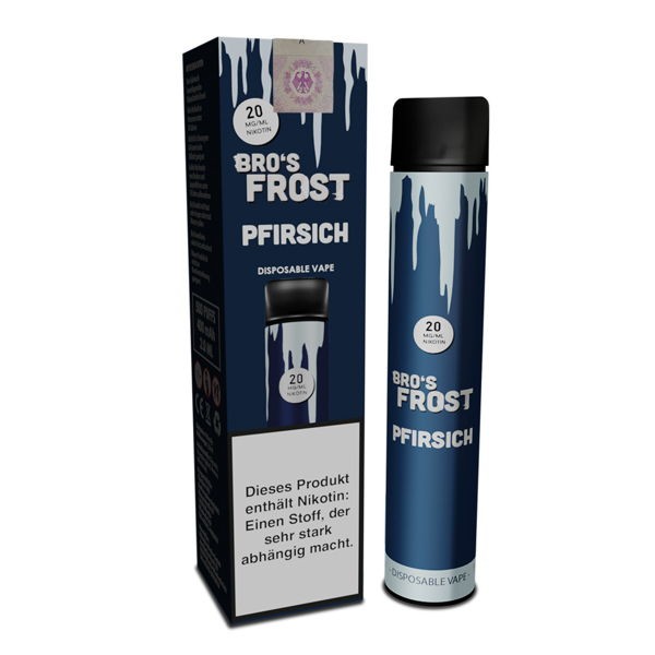 The Bro's Frost Einweg E-Zigarette Pfirsich 20 mg/ml Nikotin