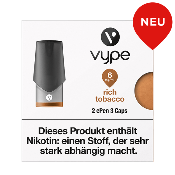 Rich Tobacco Caps Vype ePen3