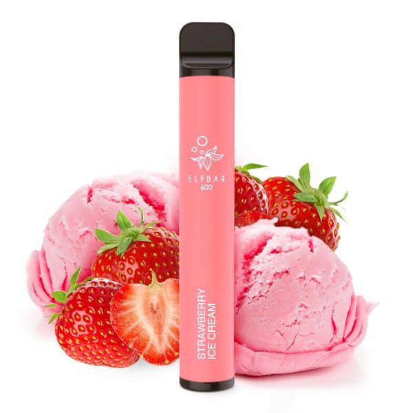 Elf Bar 600 Disposable E-Zigarette Strawberry Ice Cream