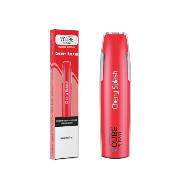 VQube Plus600 Einweg E-Zigarette Cherry Splash 0 mg/ml