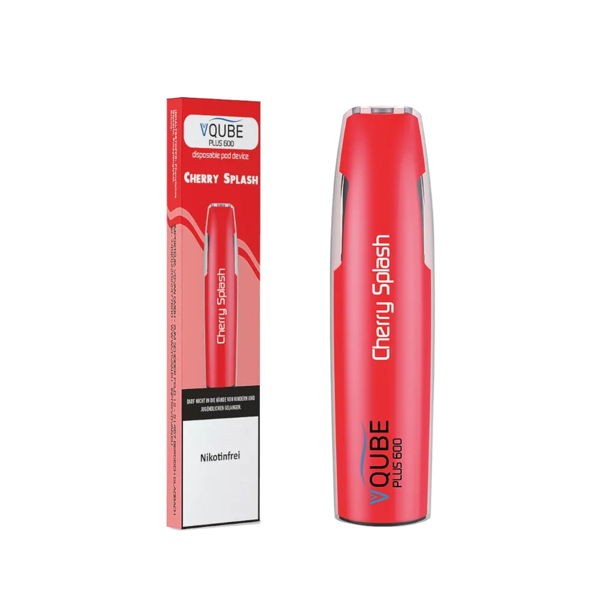 VQube Plus600 Einweg E-Zigarette Cherry Splash 0 mg/ml