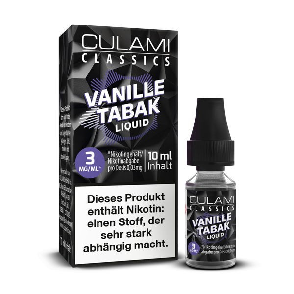 Vanille Tabak Liquid Culami 3 mg/ml