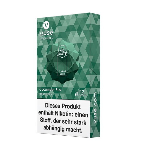 Cocumber Fizz Nic Salts Caps Vuse ePod 12 mg