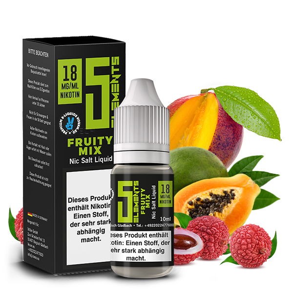 Fruity Mix Nikotinsalz Liquid 5 Elements
