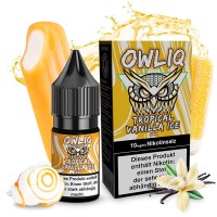 Tropical Vanilla Ice Nikotinsalz Liquid OWLIQ 10mg Beispiel Geschmack Tropical Vanilla Ice Nikotinsalz Liquid OWLIQ 10mg Beispiel Geschmack